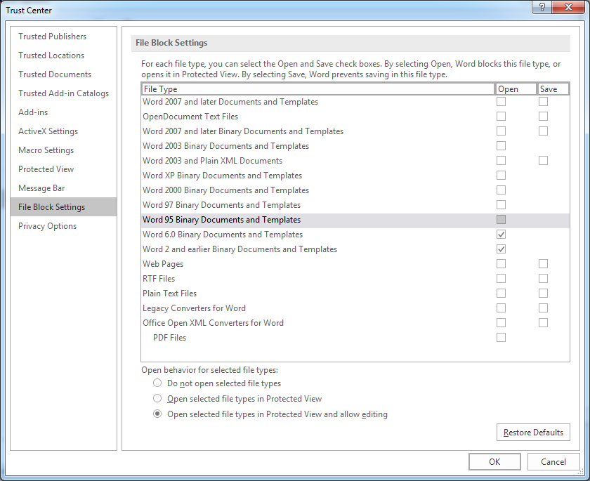 blocked loading of file blocked loading of file